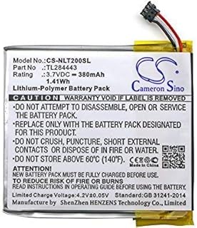 Cameron Sino Li-Polymer 3.70V 380mAh / 1.41Wh Battery Compatible with Nest TL284443, Fits Nest Learning Thermo2nd Generation,Learning Thermostat 3rd Generation,T3007ES,T3008USstat,A0013