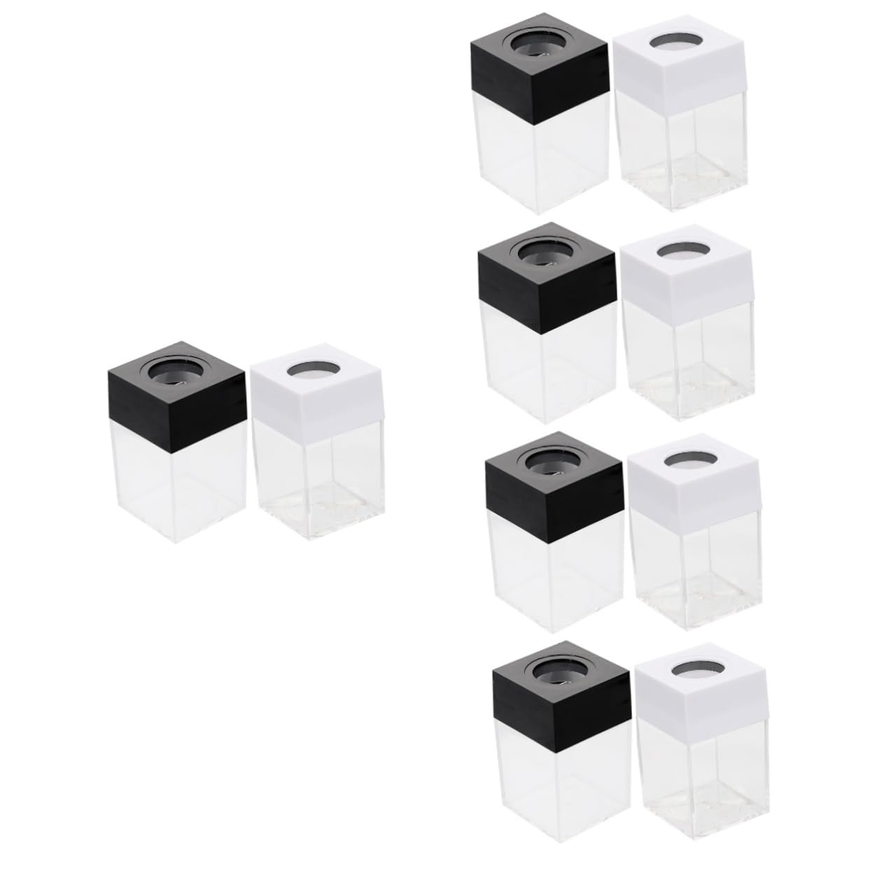 10pezzi Dispenser Per Clip Organizer Per Graffette e Accessori Scrivania