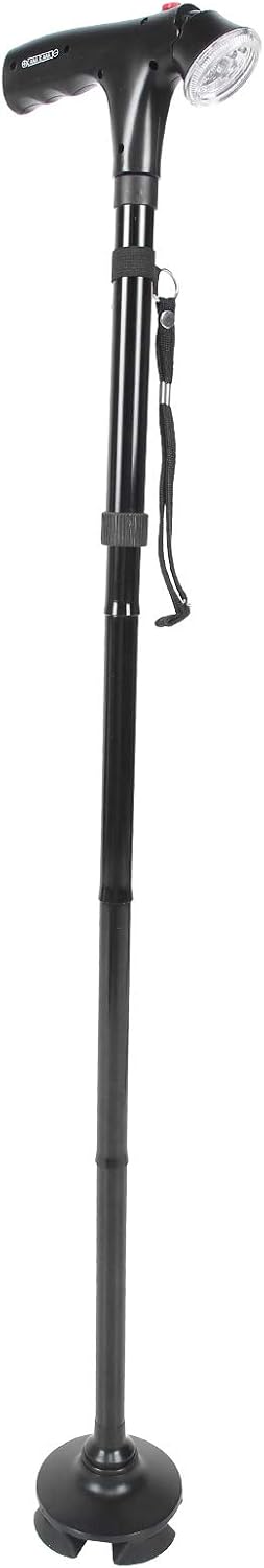Conventient Walking Cane Unisex with Light for Elderly : Health & Household
