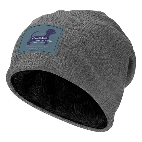Bonnet doublé polaire chaud avec motifs lettres pour le bivouac