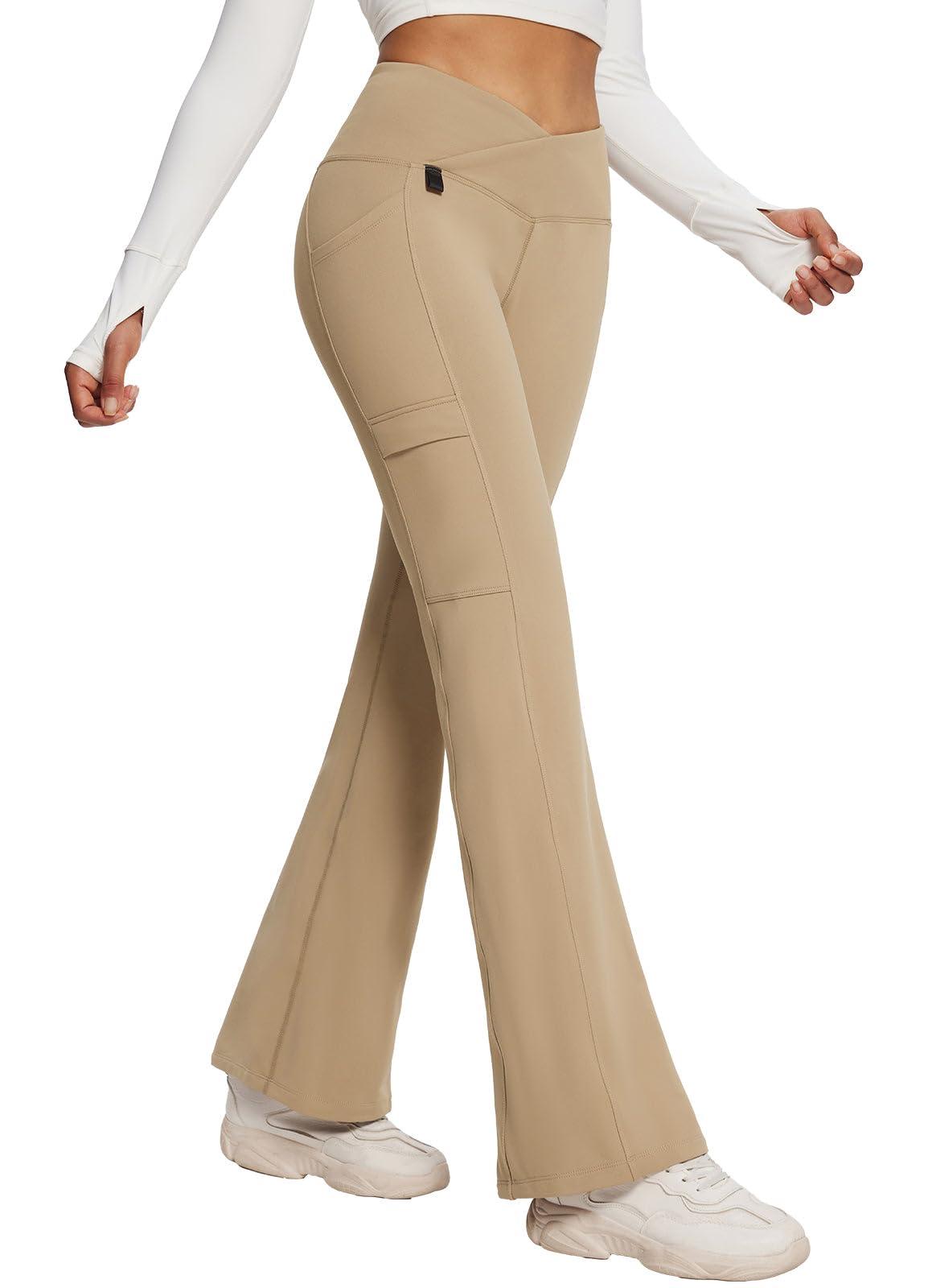 BALEAF Pantaloni da trekking da donna, impermeabili, antivento, termici, con tasche, primavera, autunno, XS-3XL