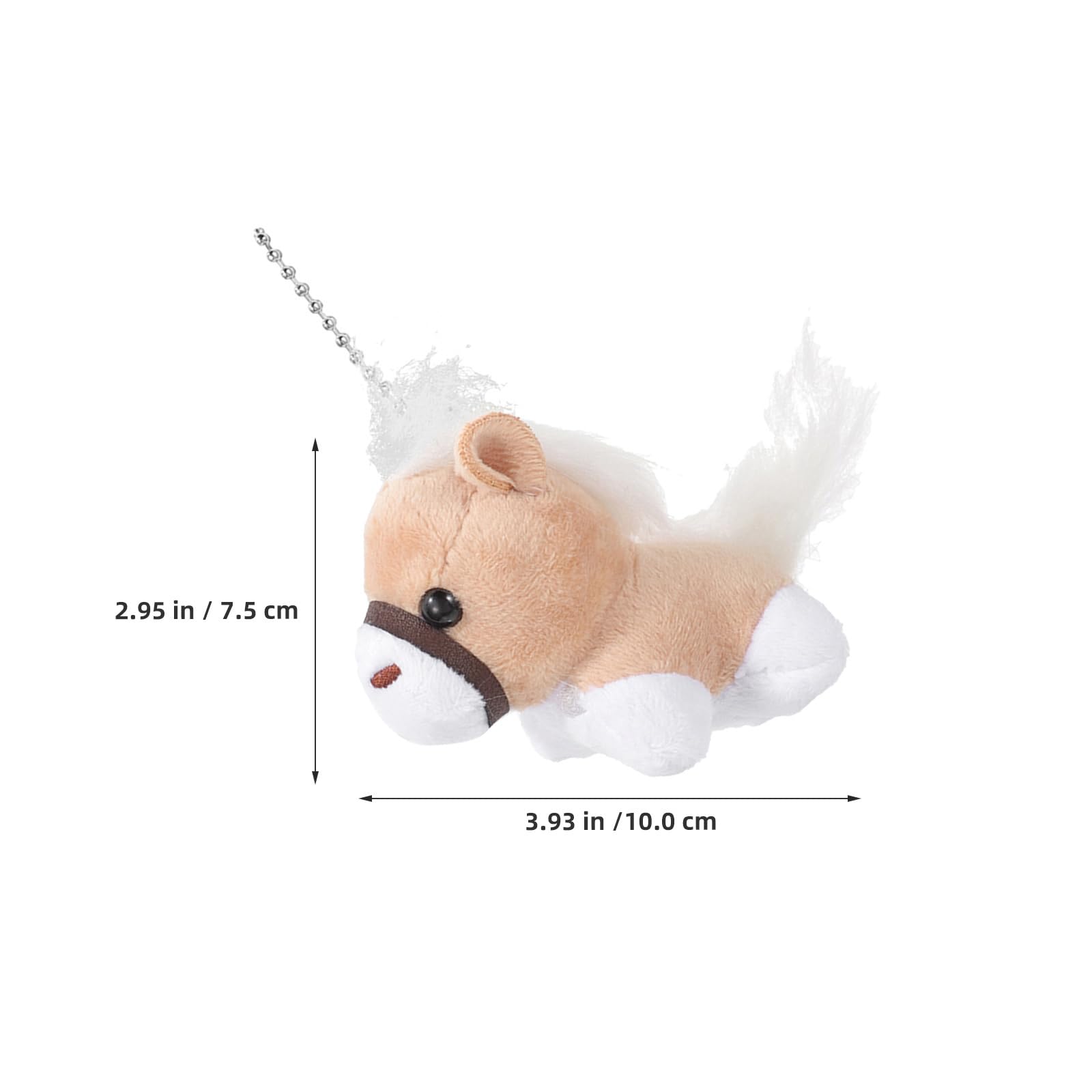 Yardwe 4 Pcs Horse Plush Keychain Soft Stuffed Animal Toy Bag Charms for 2026 Year of the Horse Chinese New Year Supplies - Image 3