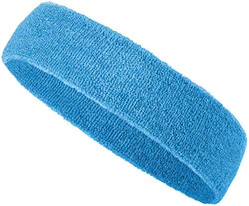 Foto von Balinco – Schweißband-Set 3-teilig für Damen & Herren – 2X Schweißbänder für Handgelenke & 1x Stirnband aus Baumwoll-Frottee – Perfekt für Sport, Karneval, 80/90er Jahre Outfits – In diversen Farben