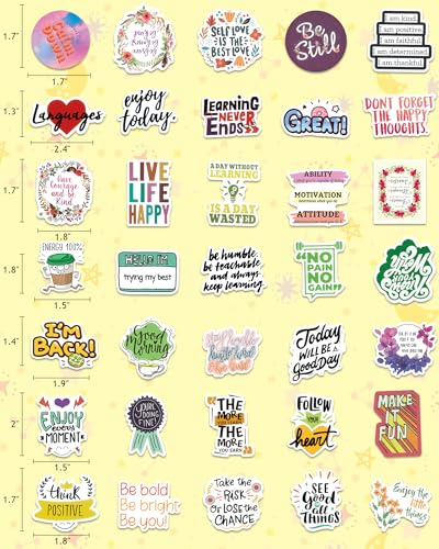 image for Greingways 300 PCS Inspirational Stickers for Adults, Motivational Wat