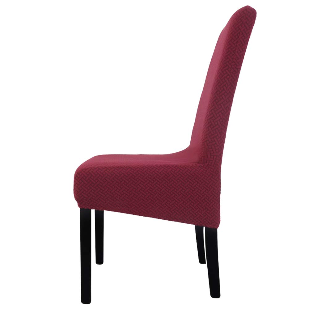 Housse de chaise extensible polaire grand dossier lot de 6 housses de protection mariage restaurant