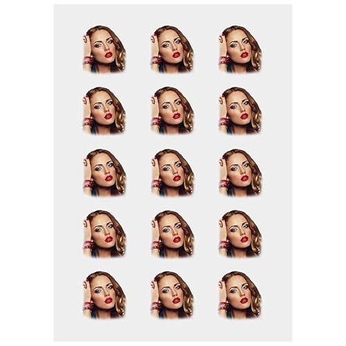 Miniatura 2 de Cara personalizada tatuaje temporal impermeable mirada real personalizado tatuaje pegatinas boda fiesta cumpleaños regalo