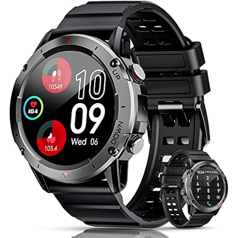 Loyaa Smartwatch Herren mit Telefonfunktion 1,39”Touchscreen IP68 Wasserdicht Sportuhr Outdoor Fitness Tracker 30+ Sportmodi Cover