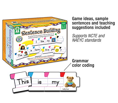 51DQ5NrFO2L - Carson Dellosa &ndash; Sentence Building Literacy Resource with 86 Cards for Language Arts For K, 1st, & 2ND Grade & Ell
