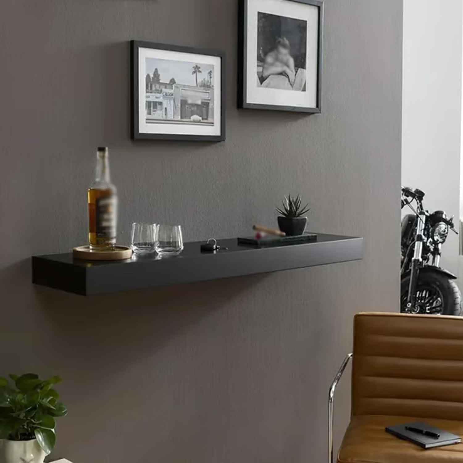 Moderne wandplanken voor extra opbergruimte