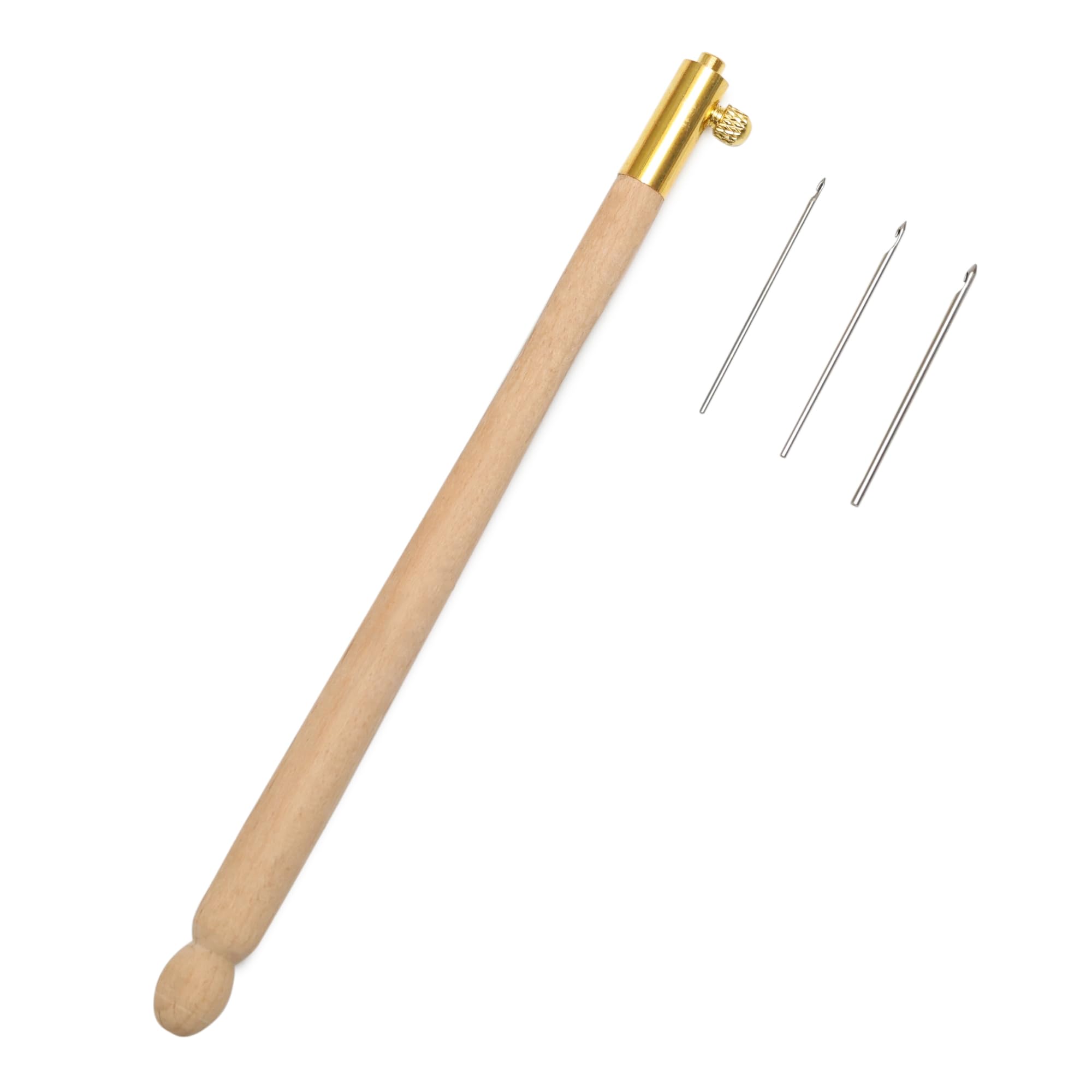 Embroiderymaterial Tambour Needle Hooks- 1 Needle for Tambour Embroidery Work Purpose - (White) Set of 3-image-36
