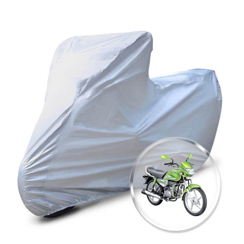 Image of Neodrift 'CrystalMax' Bike Cover for Hero HF Deluxe Eco (All-Weather Motorcycle Protection, Water & UV Resistant, Dustproof, Windproof).