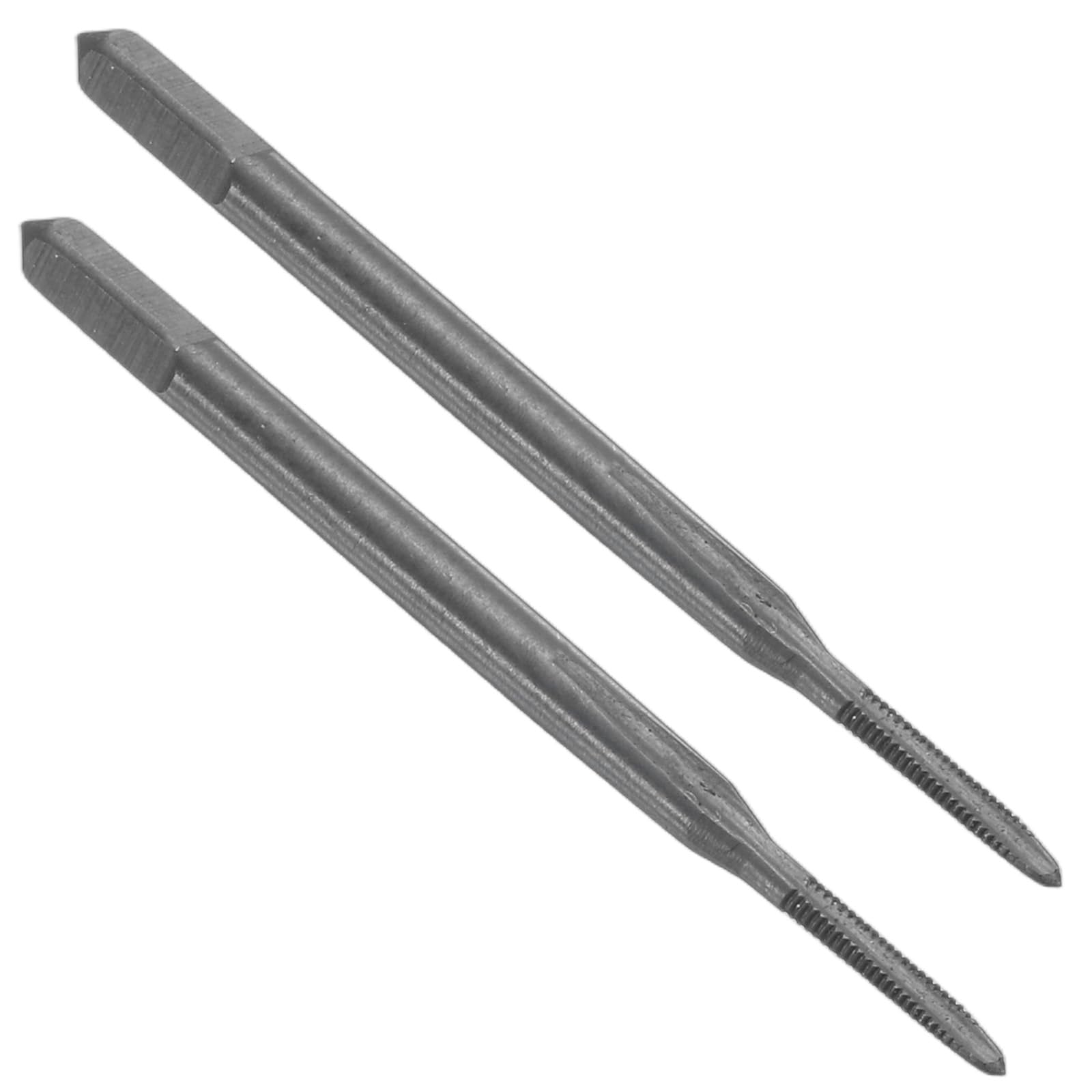 sourcing map 2pcs Straight Flute Screw Taps M1.4 x 0.3 H2 Thread HSS6542 Black Nitride Coated Machine Threading Milling Tap Tapping Tools