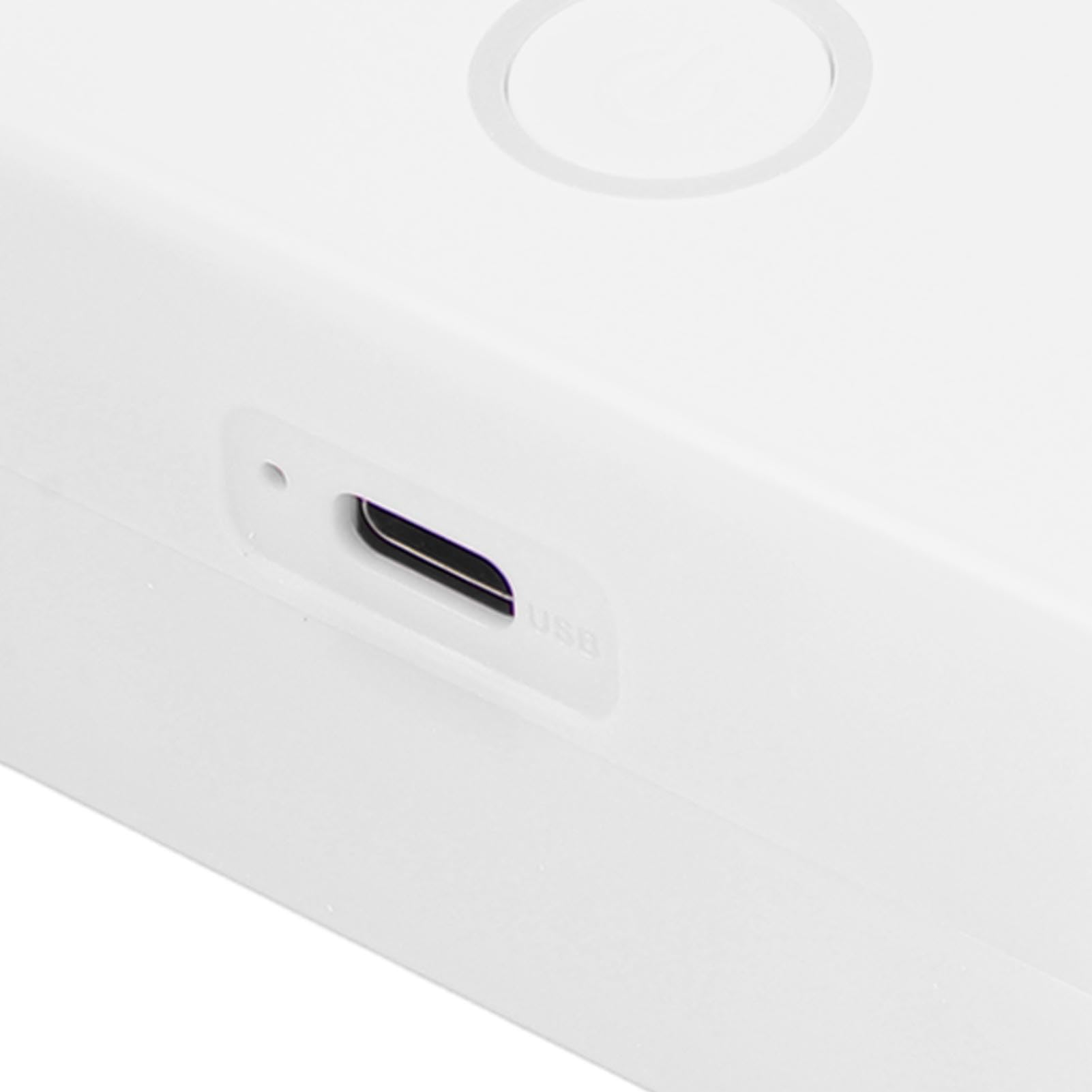 Mini Stampante Termica Portatile, Stampante Tascabile Senza Inchiostro, Connessione Rapida Portatile per la Casa (WHITE)