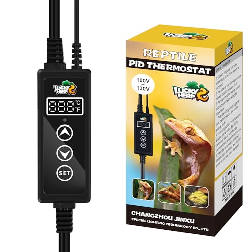 LUCKY HERP Reptile Thermostat with Digital Screen & Memory