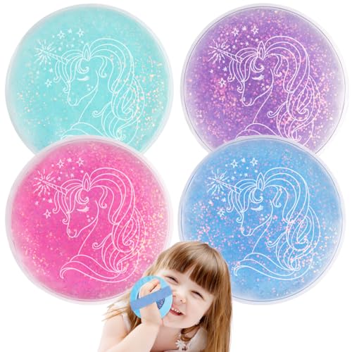 Hilph 4-Pack Unicorn Gel Ice Packs