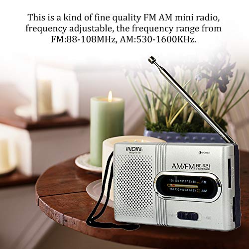 Mini rádio portátil de alto-falante portátil AM FM da Docooler BC-R21