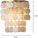 XIEICS Modern Shell Wall Sconce Lighting, Nordic Coastal Gold Brass Wall Lamp Fixture, Tiered Seashell Wall Lights for Bedroom, Living Room, Bathroom, Coastal Decor(Gold)