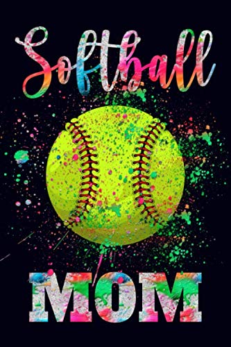 Softball Mom: Softball Journal For Girls Watercolor Notebook For Journaling Note Taking | Blank 6x9 Lined Notebook (120 Pages) Softball Obsessed Girl Gift Idea