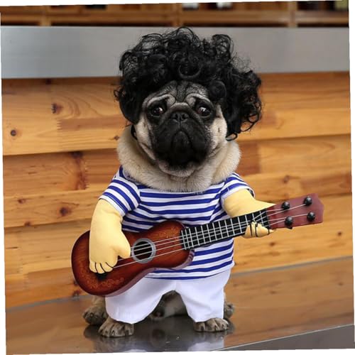 Disfraz de perro guitarrista FONDOTIN talla L miniatura 6