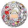 55pcs Cartoon BT21 Stickers for Water Bottle,Vinyl Waterproof BT21 Stickers for Laptop,Bumper,Skateboard,Water Bottles,Computer,Phone,Sticker for Kids Teens Adult #1