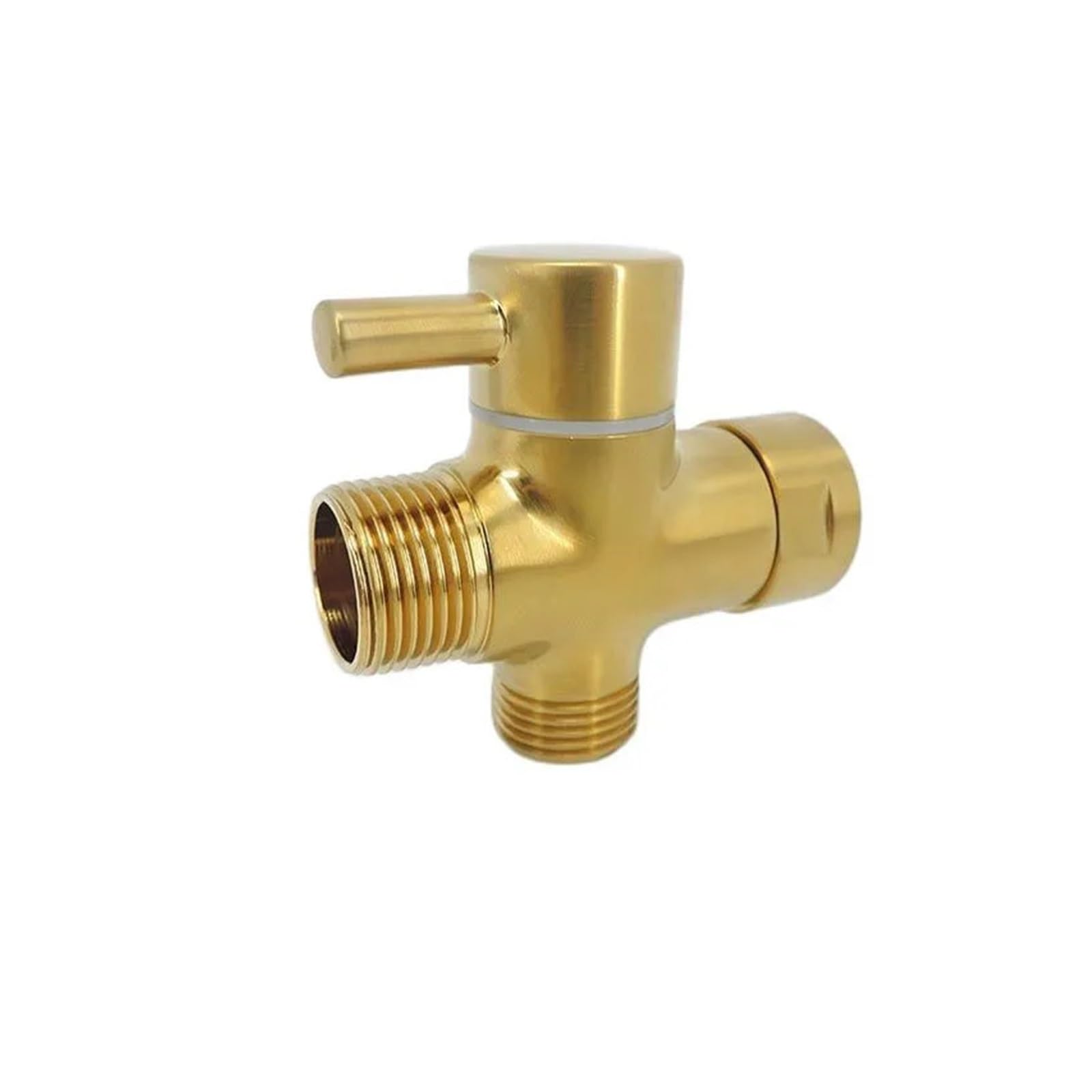 Robinet à 3 voies plaqué or Tee K5 pour douche et WC G1/2