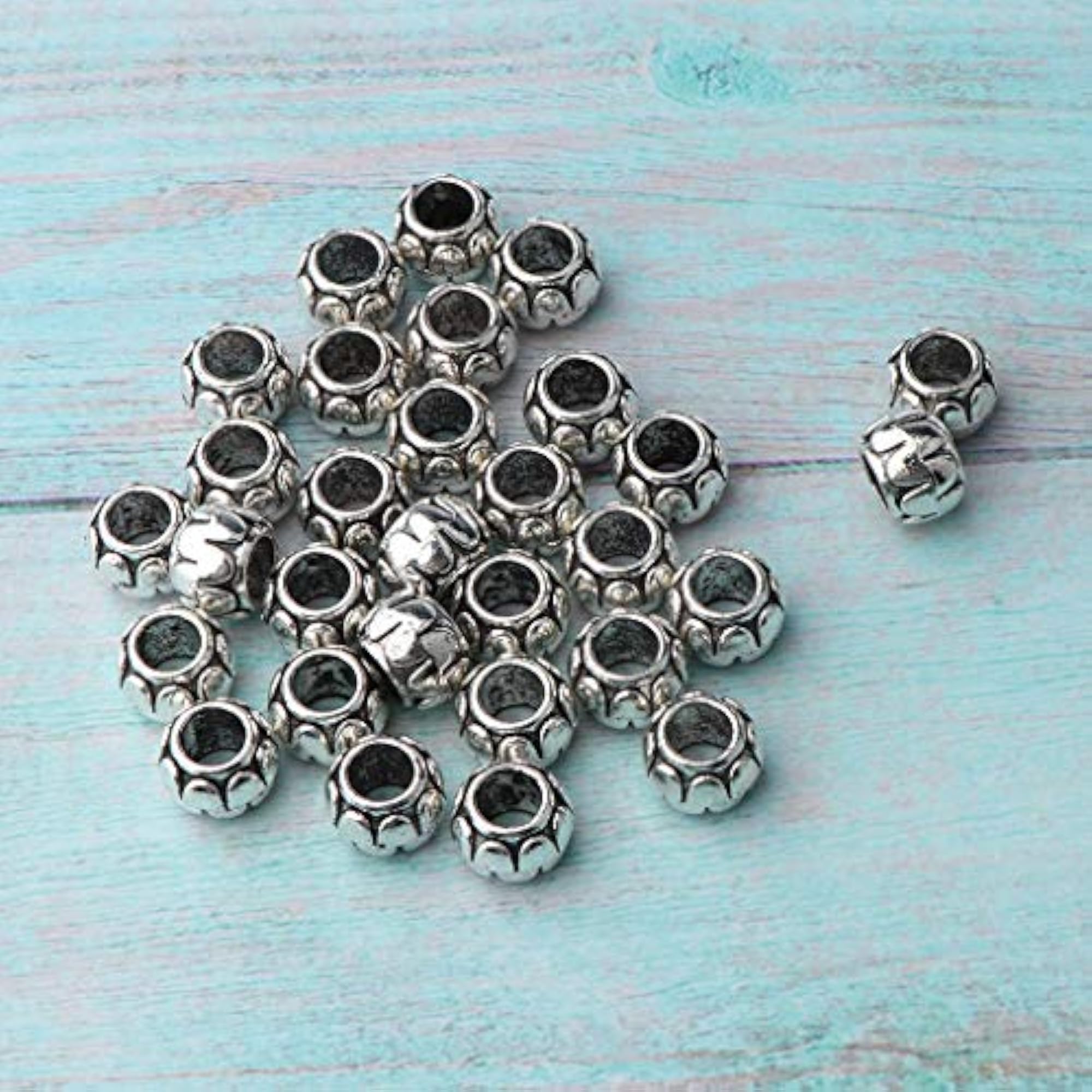 30pcs Adjustable Dread Lock Beads Hair Rings Set
