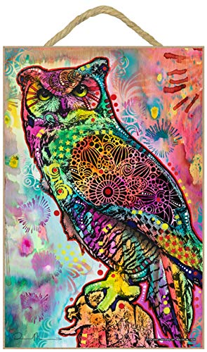 SJT ENTERPRISES, INC.Wise Owl 7" x 10.5" Wood Plaque/Sign Featuring The Artwork of Dean Russo (SJT78284)