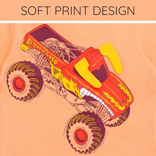 monster jam t-shirt toddler to little kid grave digger el toro loco megalodon