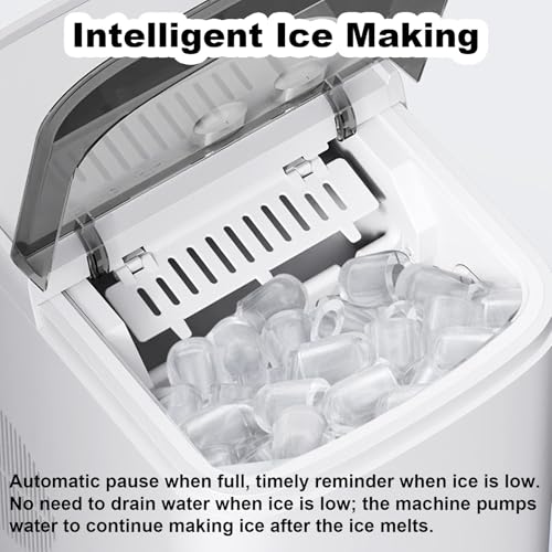 Fabricadora de hielo portátil para encimera miniatura 4