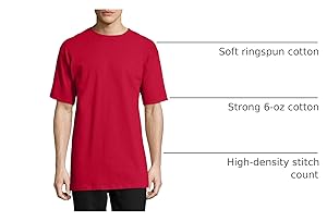 Hanes Men's Beefy-t T-Shirt, Heavyweight Cotton Tee, 1 Or 2 Pack, Big & Tall