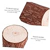 TOPPERFUN 2pcs Model Toy Stump Decoration for Home and Garden Realistic Miniature Log Stumps for Crafting Projects and Photography Height #2