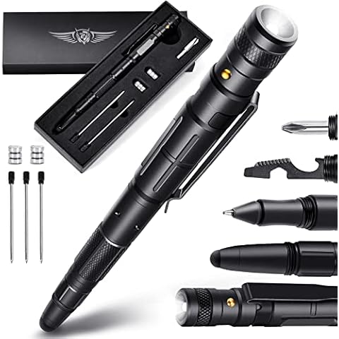 BIIB Gifts for Men, Multi Tool Pen with LED Gadgets for Men, Mens Gifts for Dad Gifts, Gifts for Him, Christmas Gifts Stocking Fillers Cover