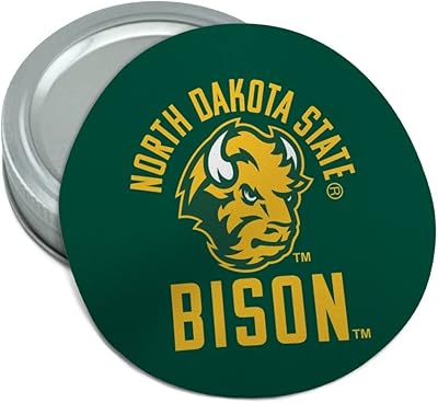 North Dakota State Bison Round Rubber Non-Slip Jar Gripper Lid Opener