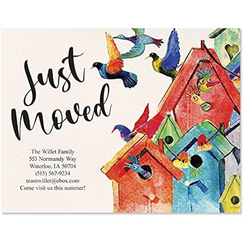Colorful Images Take Flight Personalized New Address Postcards Cover