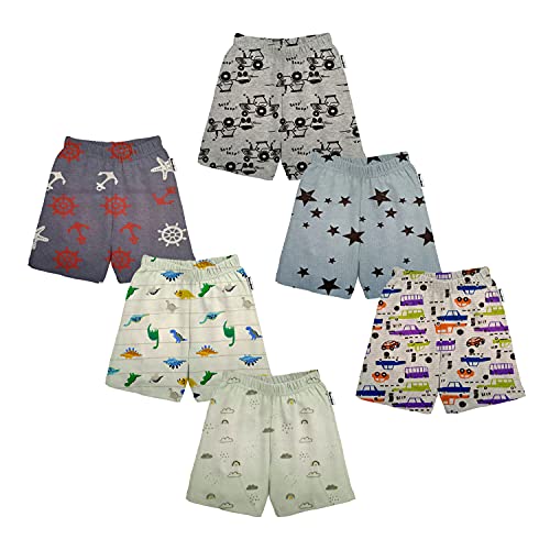 Image of Tinchuk Cotton Sleeveless T-Shirt and Shorts Hero Print Set Pack of 12 (6 Tshirt + 6 Shorts) Multi-Coloured