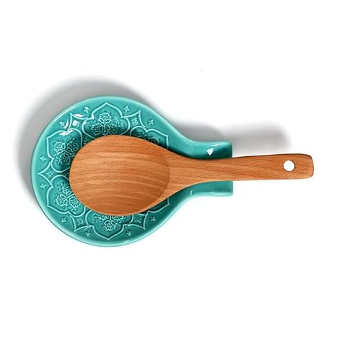 Ceramic Spoon Rest For Kitchen Counter And Stovetop, Farmhouse Style Spoon Holder, Housewarming Gift #TOP2