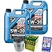 Produktbild QR-PARTS 69322283 Filter Set Inspektionspaket 10 Liter Motoröl Longtime High Tech 5W-30 MANN-FILTER Ölfilter