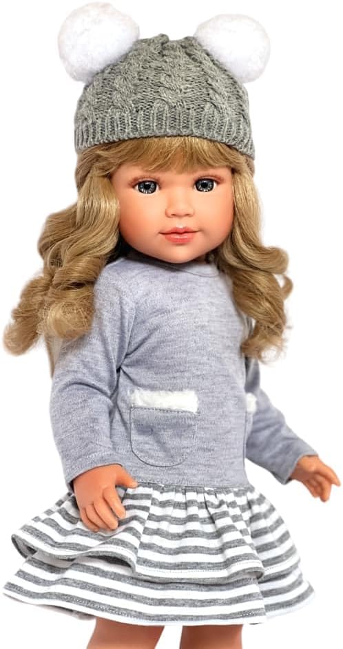 Miniatura 2 de MBD Juego de suéter gris acogedor para muñecas Kennedy y Friends, se adapta a todas las muñecas de 18 pulgadas, ropa de muñeca de 18 pulgadas