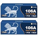 Colorking Toner Cartridge Compatible for HP 106A (W1106A) Black for HP Laser 107w 107a 107r MFP 135w 135a 137fnw 135r 135wg 137fwg (2 Pack, with Chip)