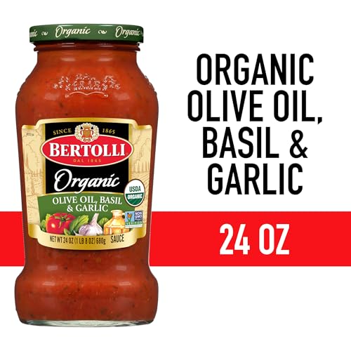Image of Bertolli ORGANIC Olive Oil & Garlic, 24 Ounce