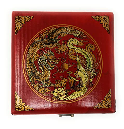 Brújula Feng Shui Luo Pan Vintage China con Estuche miniatura 4