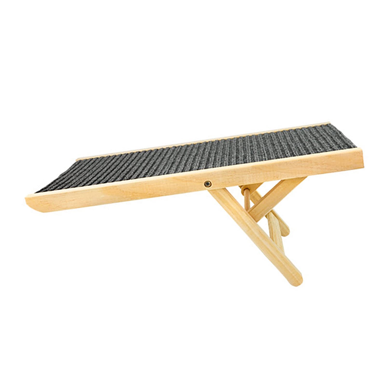 Alomejor Rampa de Madera para Perros, Escalera Plegable para Subir Mascotas, Resistente Al Deslizamiento, Ajustable, para sofá Cama, Coche, Material de Primera Calidad, Estructura Estable para