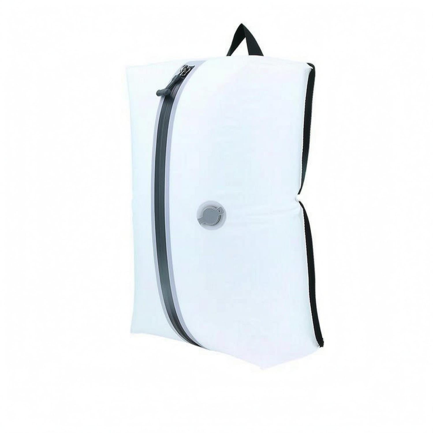 One-Way Valve Vacuum Compression Bag Flat-Bottom Luggage Organizer Bag, White, 17L No Window-image-16