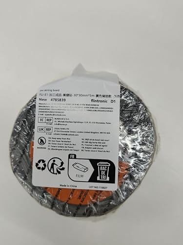 flintronic Weichsockelleiste, 30 x 30mm 5m Weichsockelleiste Selbstklebend für Küche und Badezimmer, Selbstklebende Abschlussleiste aus PVC, Flexible Knickleiste - Fugendichtungsband(Grau)