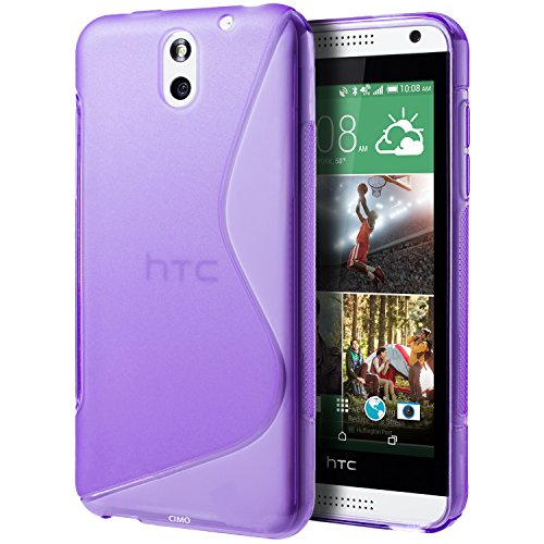 HTC Desire 610 Case, Cimo [Wave] Premium Slim TPU Flexible Soft Case for HTC Desire 610 (2014) - Purple