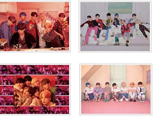 VCZONE BTS Poster, BTS Self Ashesive Poster Set 2019 BTS Jungkook Poster 4PC Wall Hanging Decor for Home BTS-R Version (Style 2)