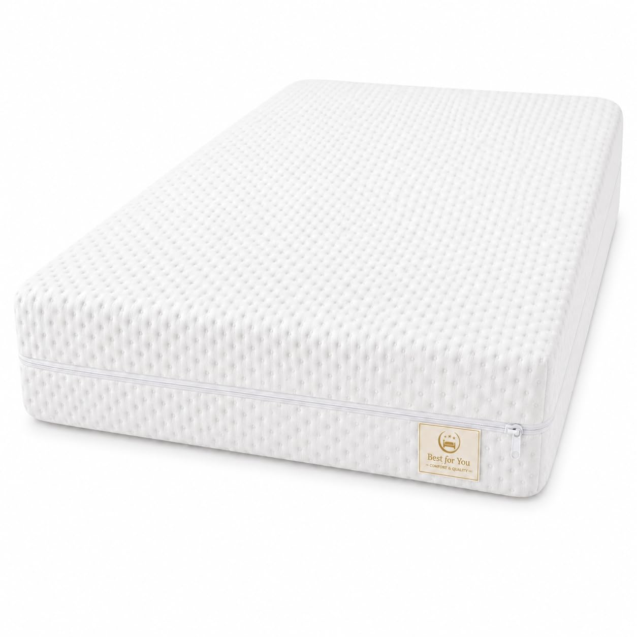 Best For You Matratzenbezug 10 cm Easy Active Cool für Allergiker geeignet 3-seitiger Reißverschluss Bezug für Matratzen von 60x120x10 bis 200x200x10 cm (160x200)