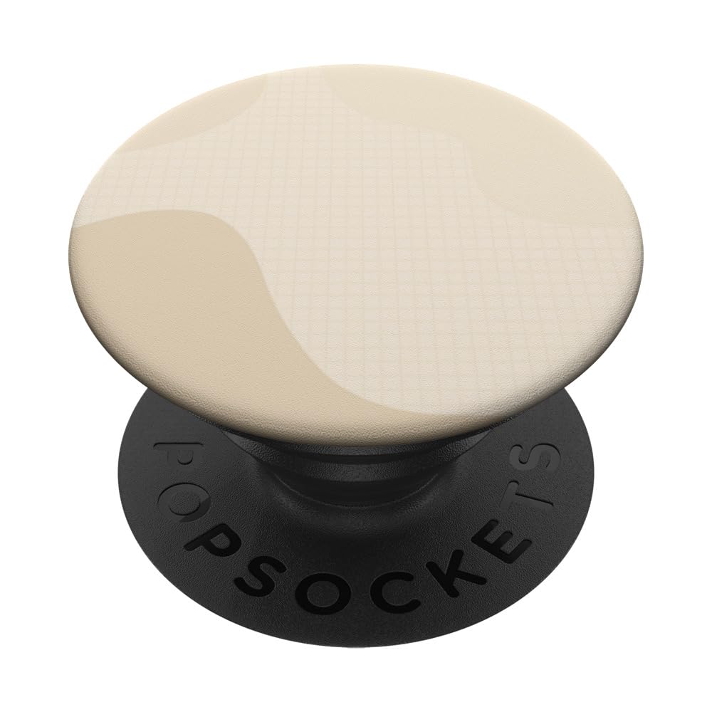 Trendy Boho Light Beige Neutral Pastel Hazel Abstract Art PopSockets Adhesive PopGrip