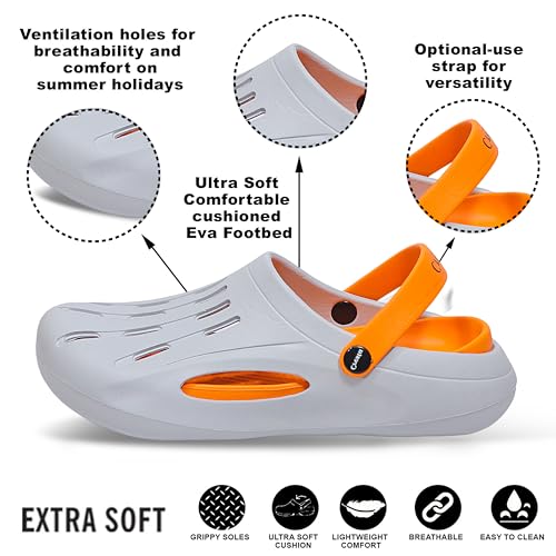 Image of CRESTA Kids Clogs Shoes for Boys & Girls Dailywear Comfortable, Lightweight Anti-Skid Indoor & Outdoor Sandals Clogs for Kids