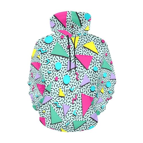 M YESCUSTOM 80s Costumes for Men Hoodie Fleece Sweatshirt, 90s Outfit for Men Vintage Ski Jacket...